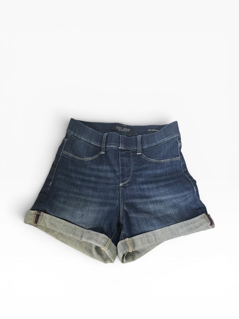 JUDY BLUE Shorts Pull On Denim Cuff Size Small S